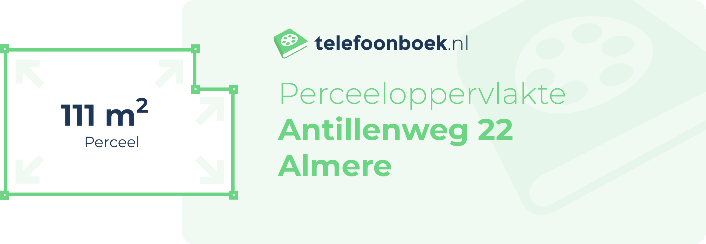 Perceeloppervlakte Antillenweg 22 Almere