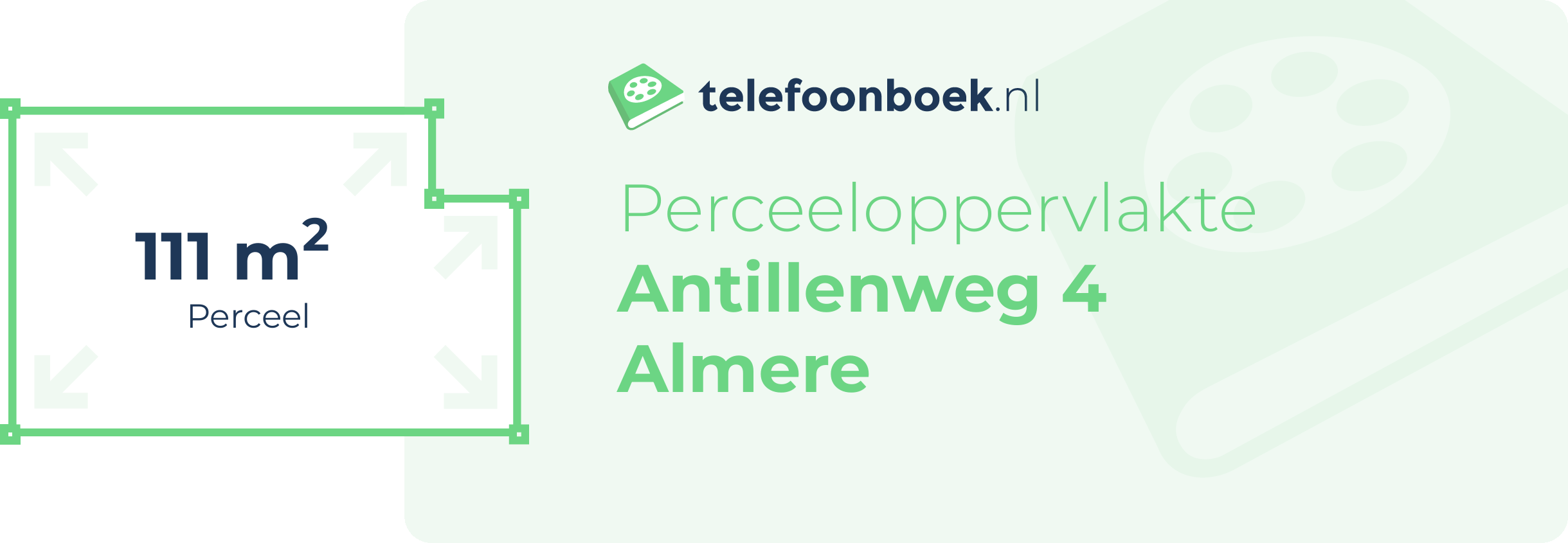 Perceeloppervlakte Antillenweg 4 Almere