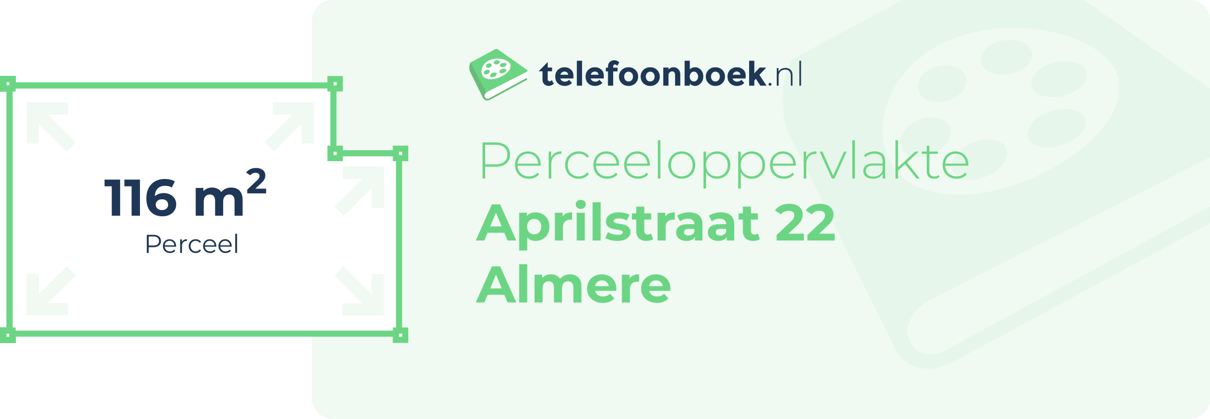 Perceeloppervlakte Aprilstraat 22 Almere