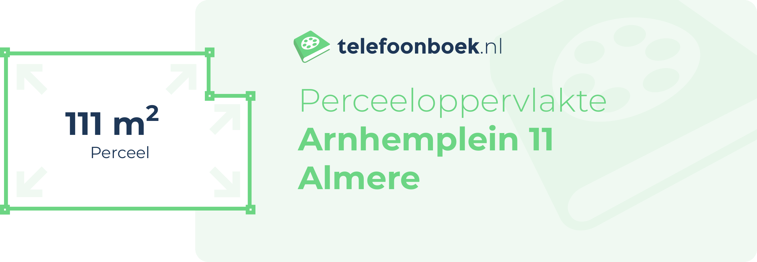 Perceeloppervlakte Arnhemplein 11 Almere