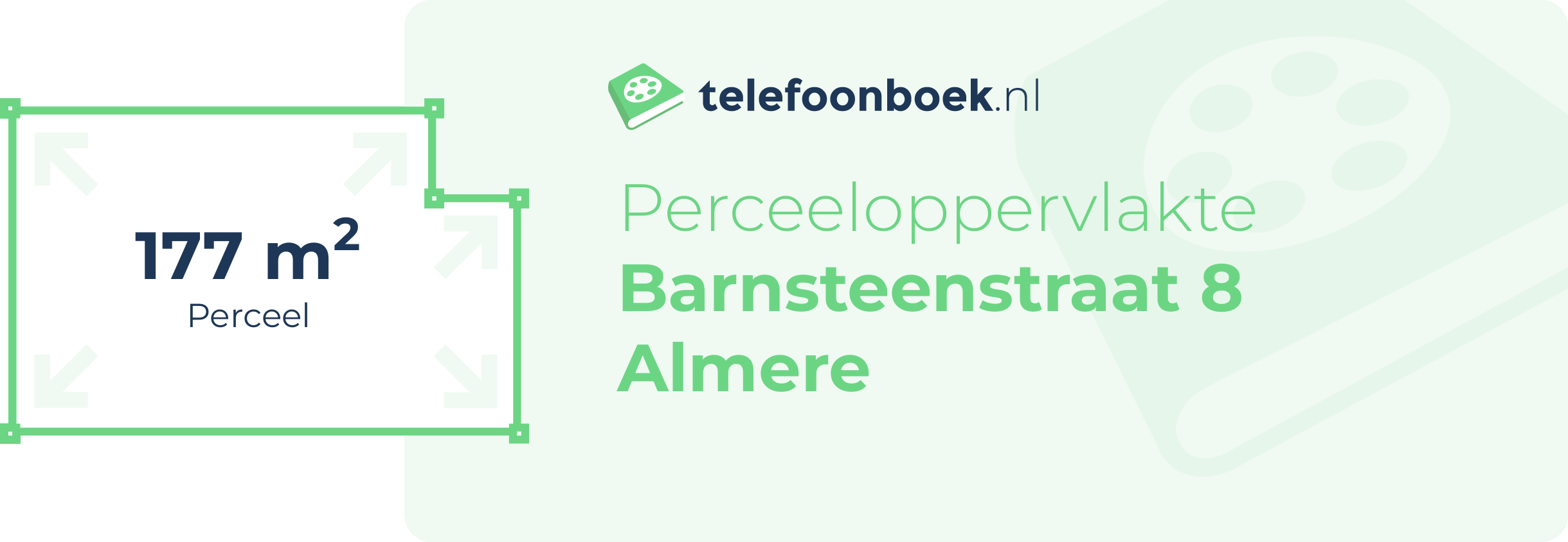 Perceeloppervlakte Barnsteenstraat 8 Almere