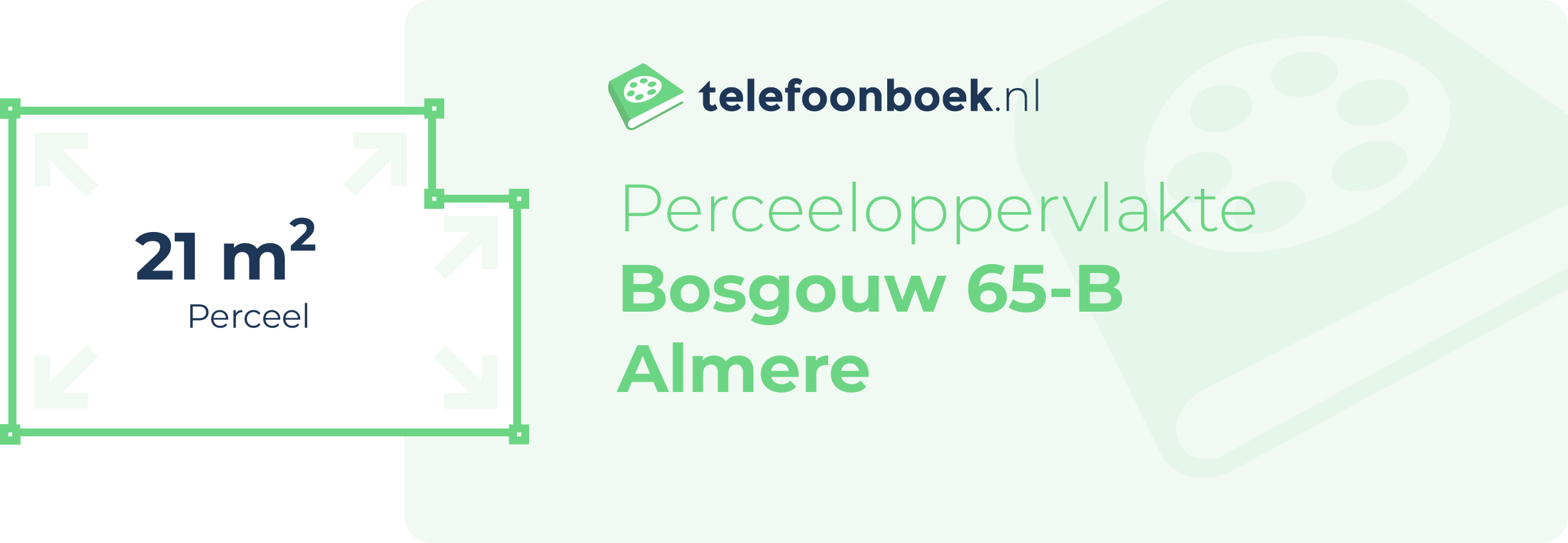 Perceeloppervlakte Bosgouw 65-B Almere