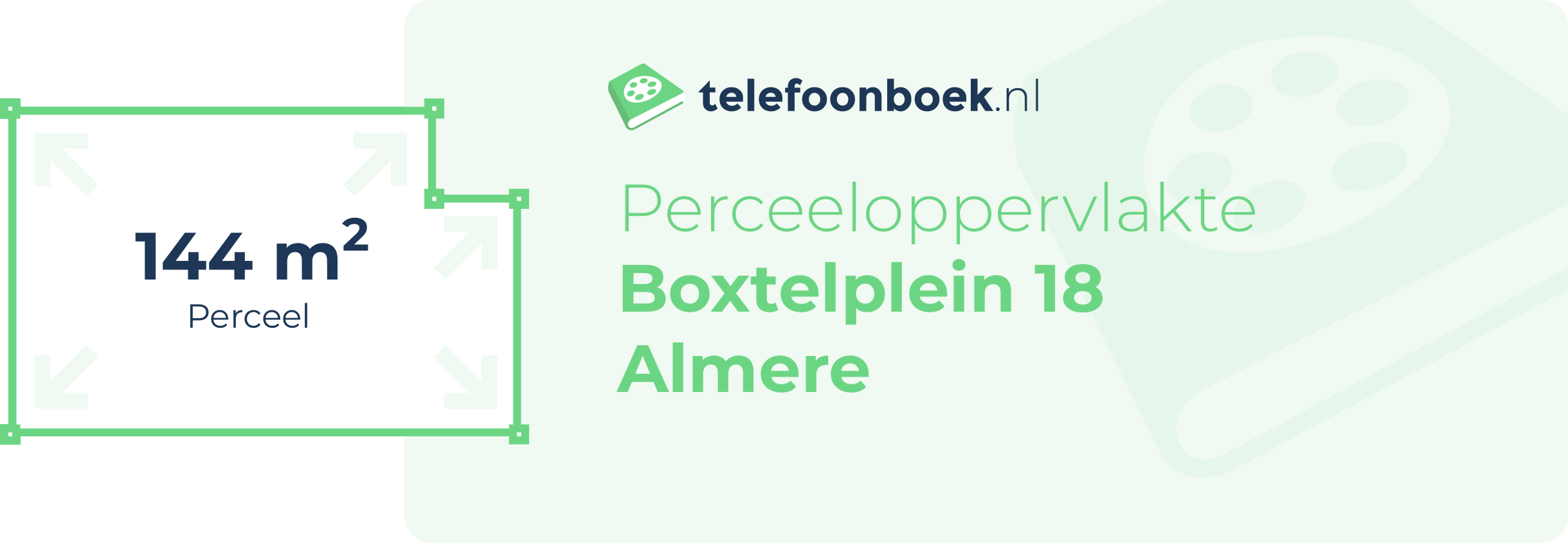 Perceeloppervlakte Boxtelplein 18 Almere