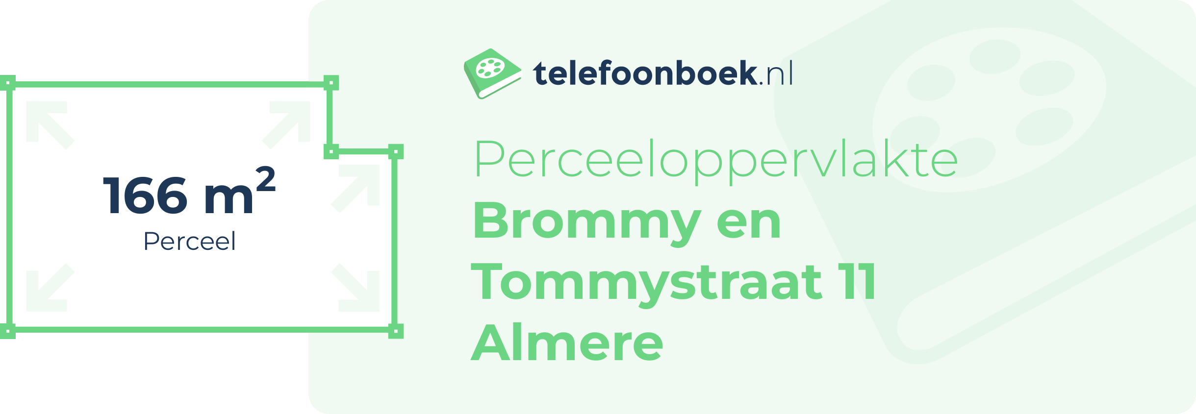 Perceeloppervlakte Brommy En Tommystraat 11 Almere