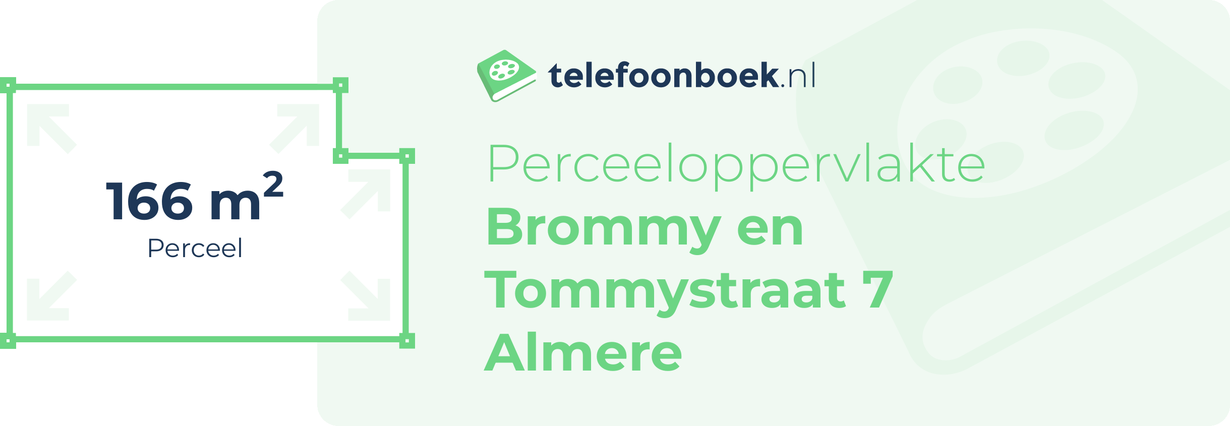 Perceeloppervlakte Brommy En Tommystraat 7 Almere