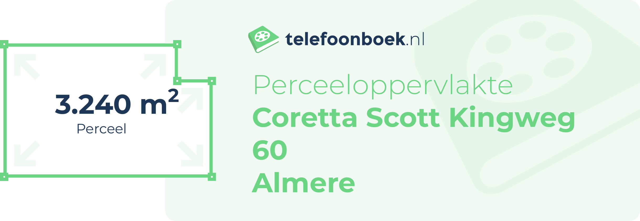 Perceeloppervlakte Coretta Scott Kingweg 60 Almere