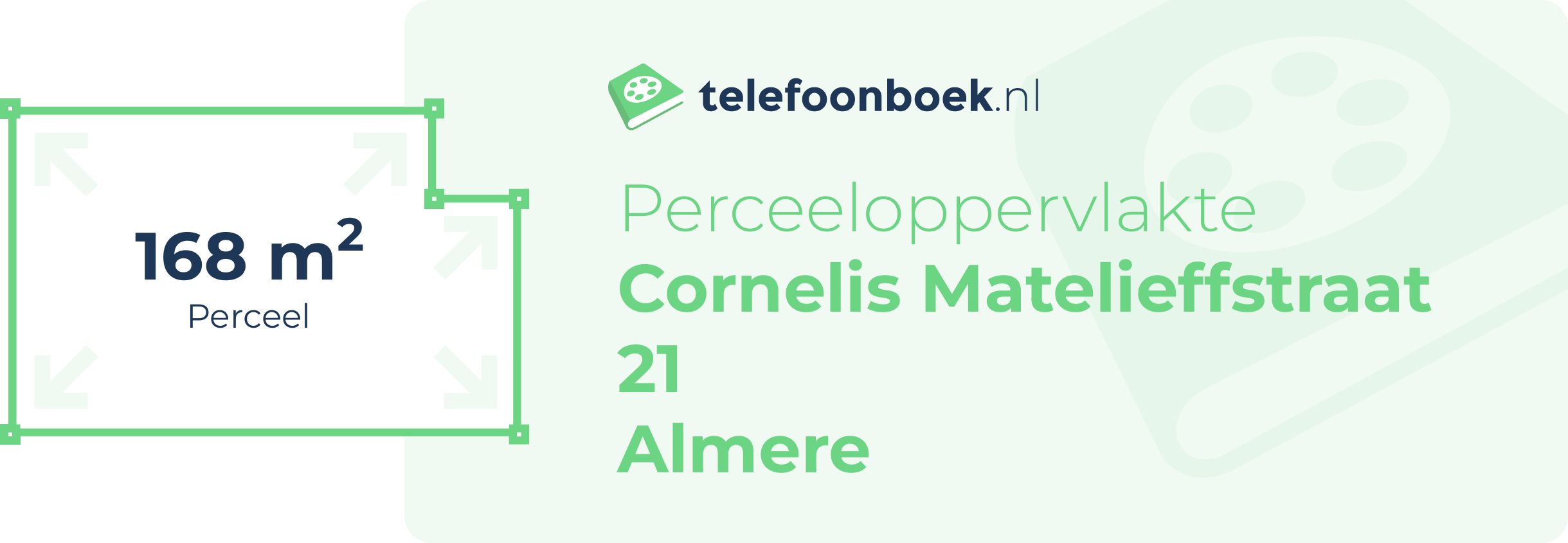 Perceeloppervlakte Cornelis Matelieffstraat 21 Almere