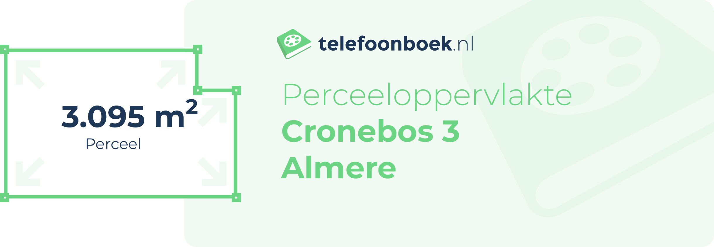 Perceeloppervlakte Cronebos 3 Almere