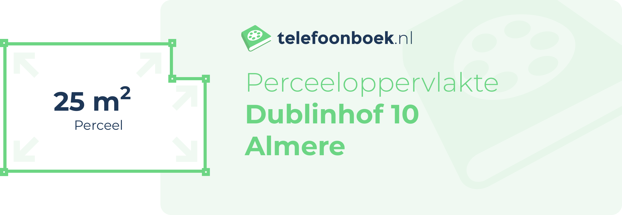 Perceeloppervlakte Dublinhof 10 Almere