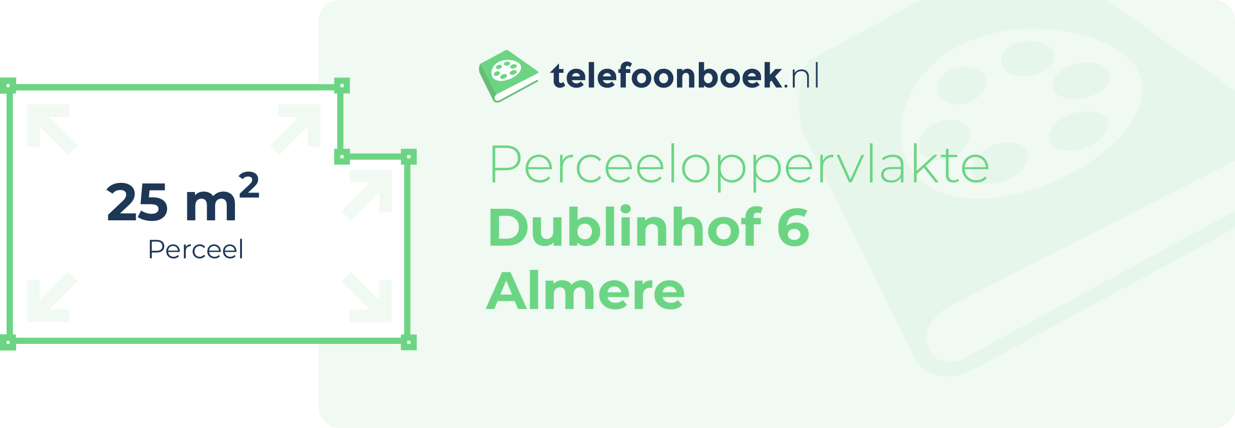 Perceeloppervlakte Dublinhof 6 Almere