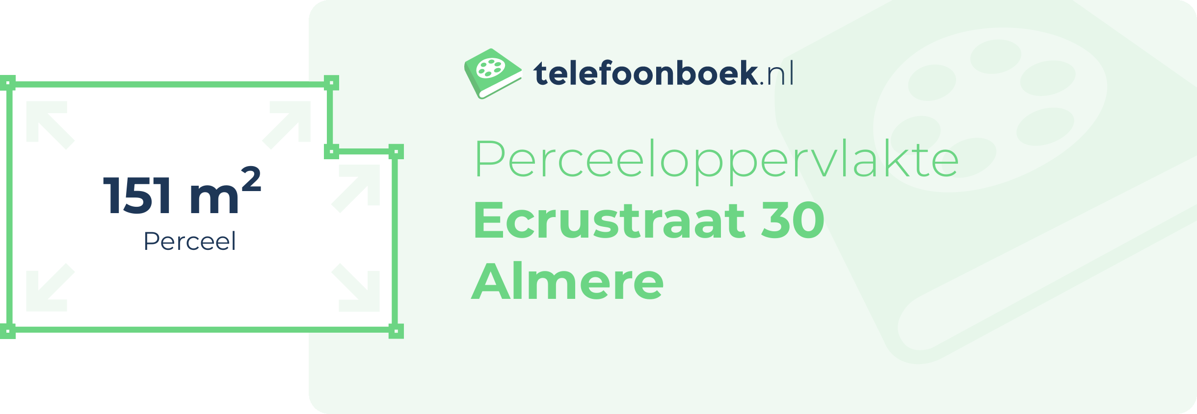 Perceeloppervlakte Ecrustraat 30 Almere