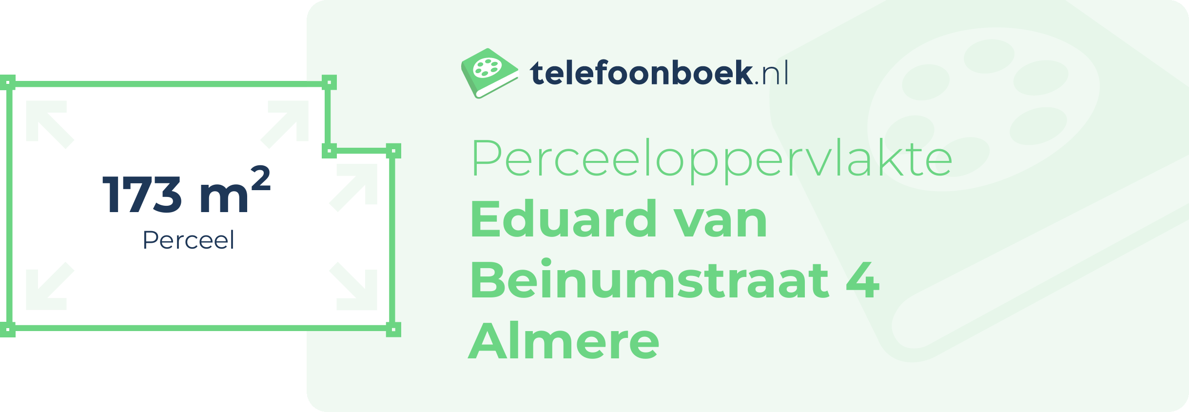 Perceeloppervlakte Eduard Van Beinumstraat 4 Almere