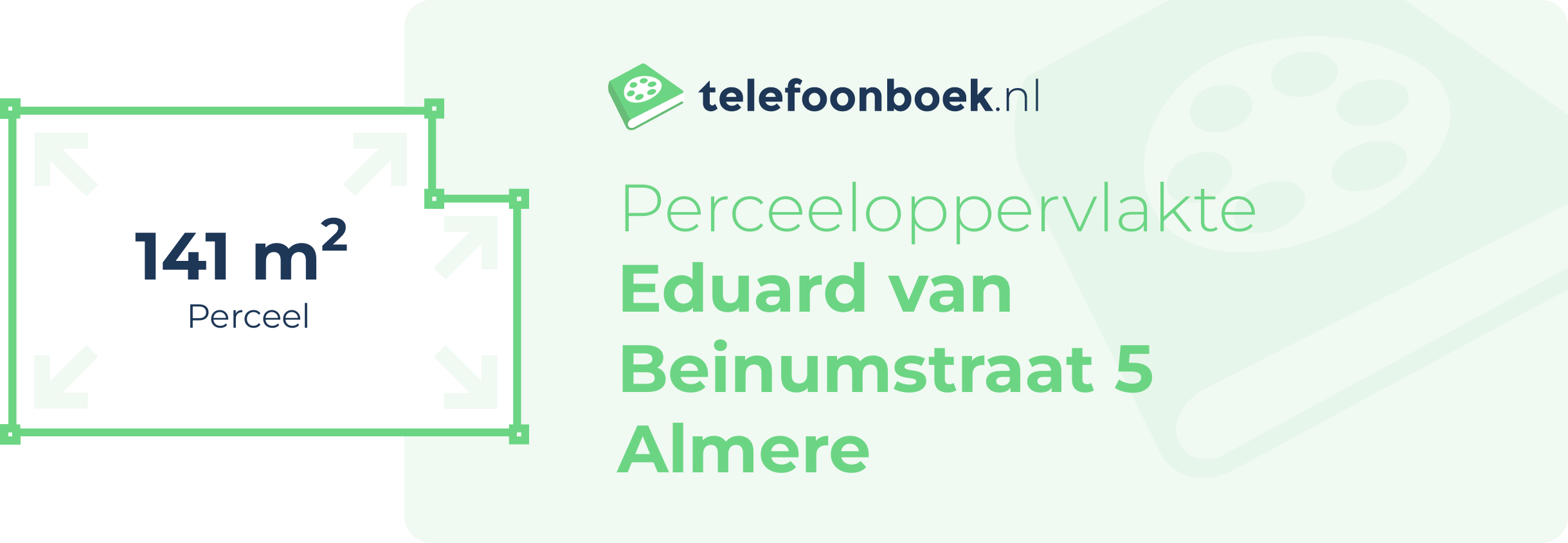 Perceeloppervlakte Eduard Van Beinumstraat 5 Almere