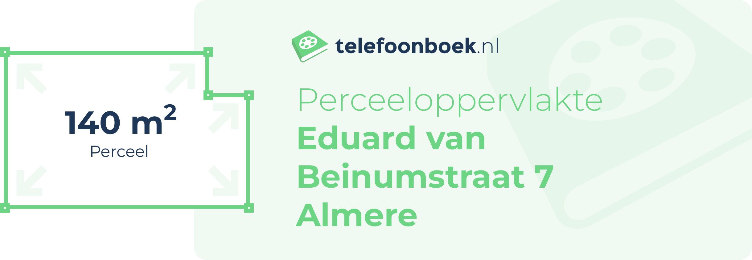 Perceeloppervlakte Eduard Van Beinumstraat 7 Almere