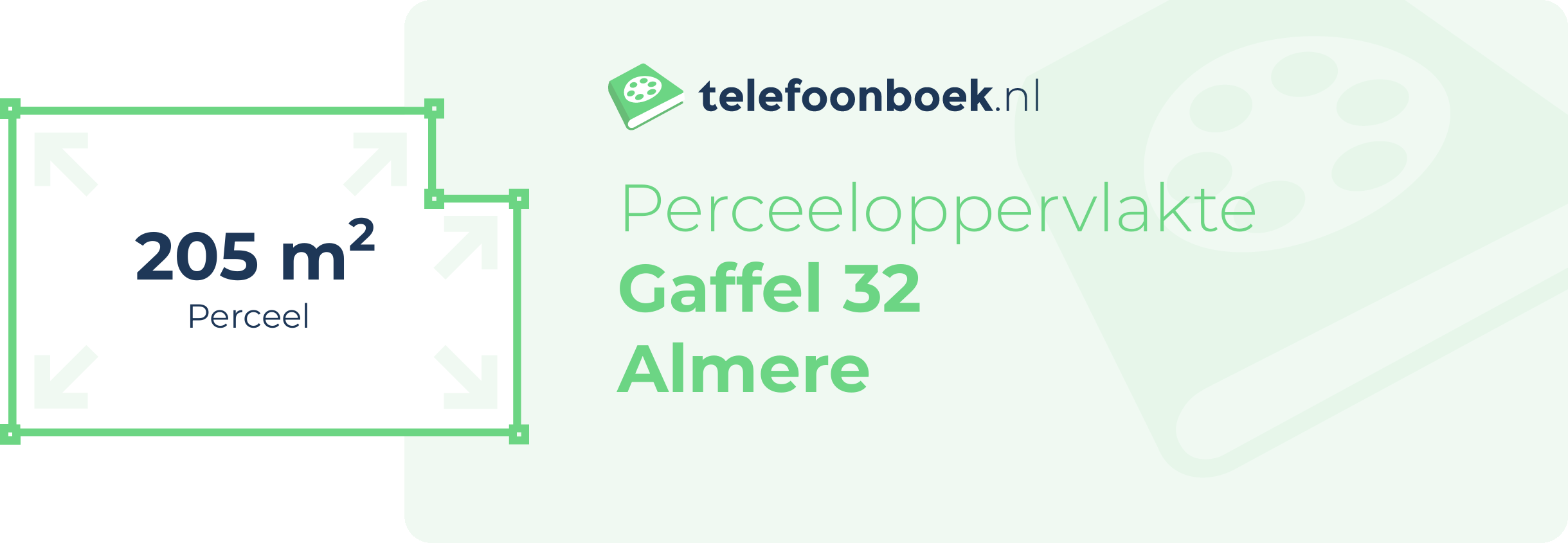 Perceeloppervlakte Gaffel 32 Almere