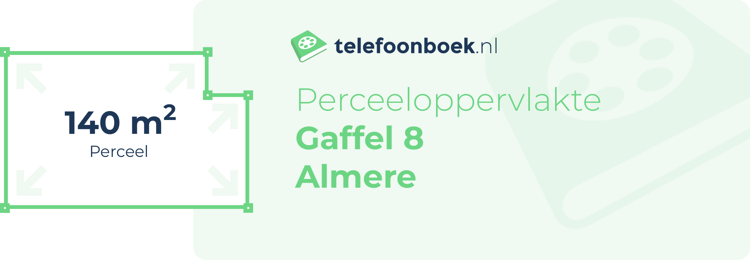 Perceeloppervlakte Gaffel 8 Almere