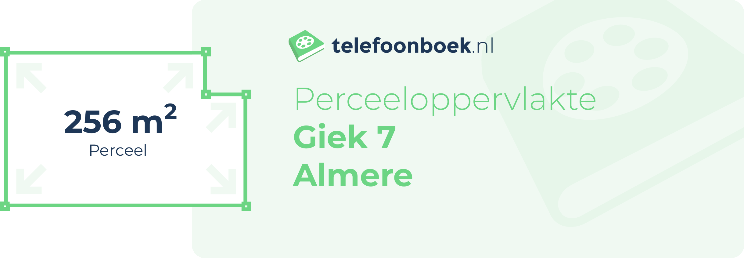 Perceeloppervlakte Giek 7 Almere