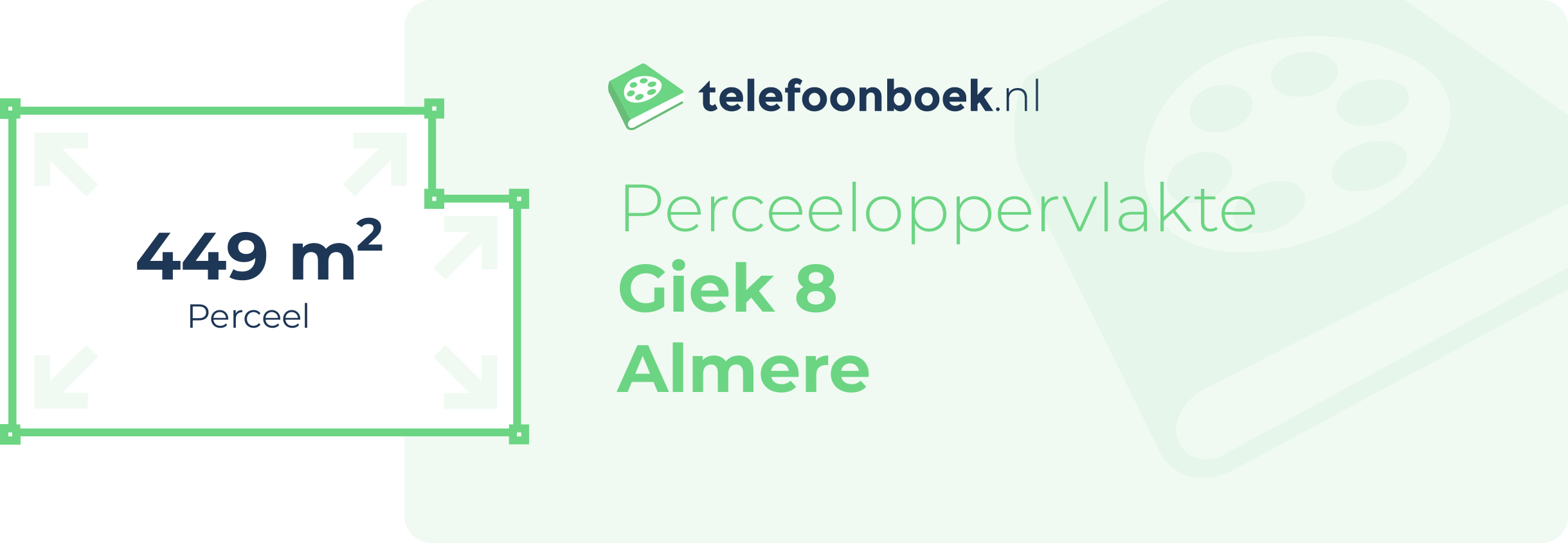 Perceeloppervlakte Giek 8 Almere