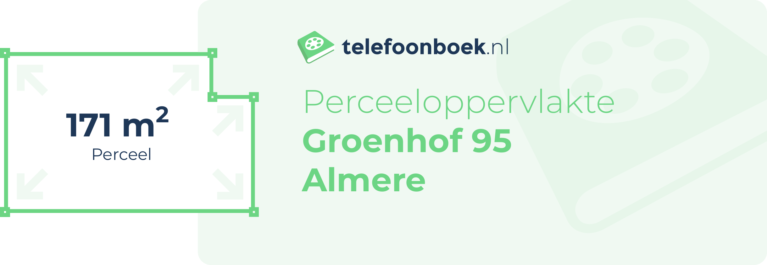 Perceeloppervlakte Groenhof 95 Almere