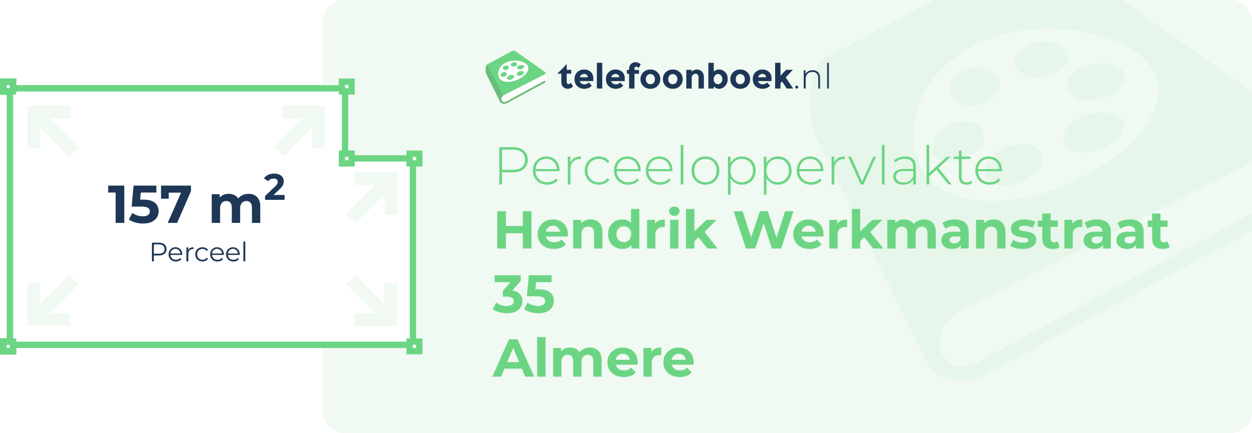 Perceeloppervlakte Hendrik Werkmanstraat 35 Almere