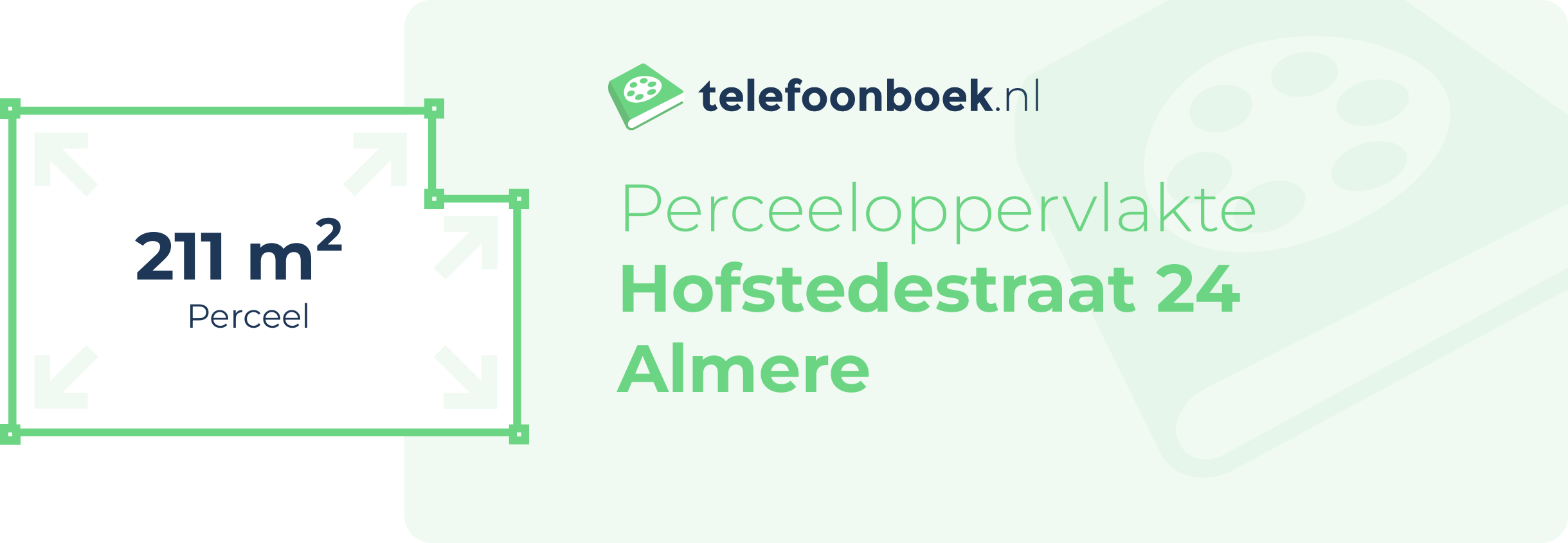 Perceeloppervlakte Hofstedestraat 24 Almere