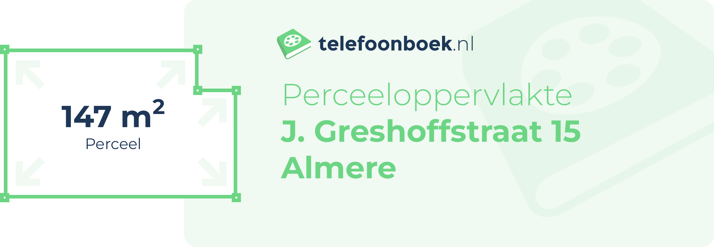 Perceeloppervlakte J. Greshoffstraat 15 Almere