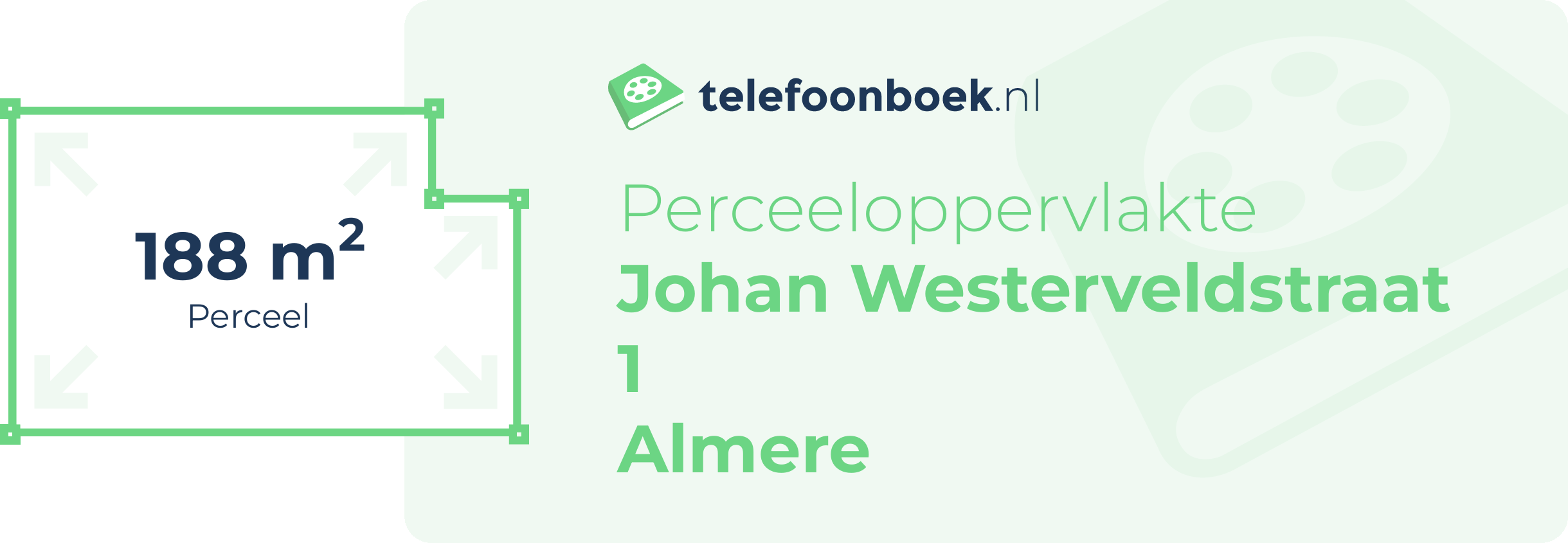 Perceeloppervlakte Johan Westerveldstraat 1 Almere