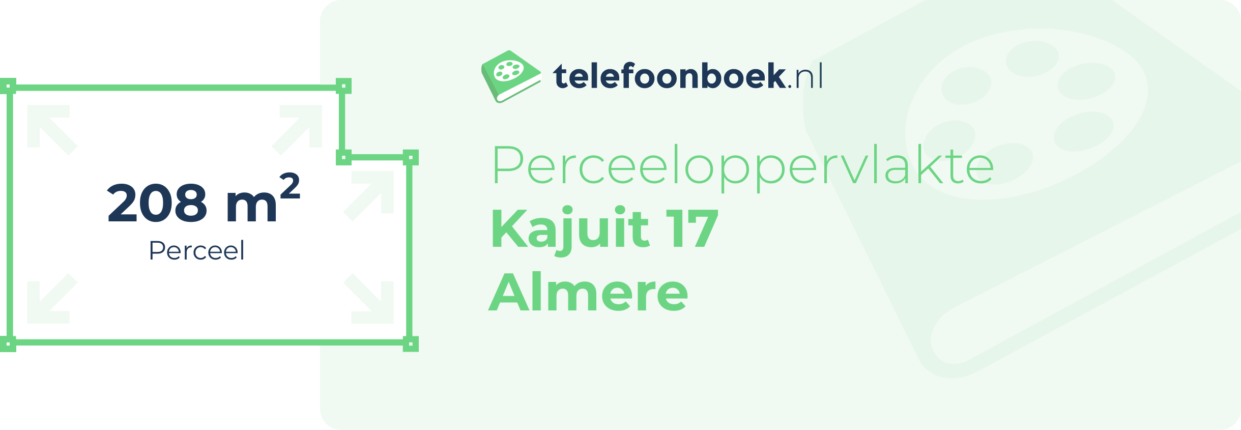 Perceeloppervlakte Kajuit 17 Almere