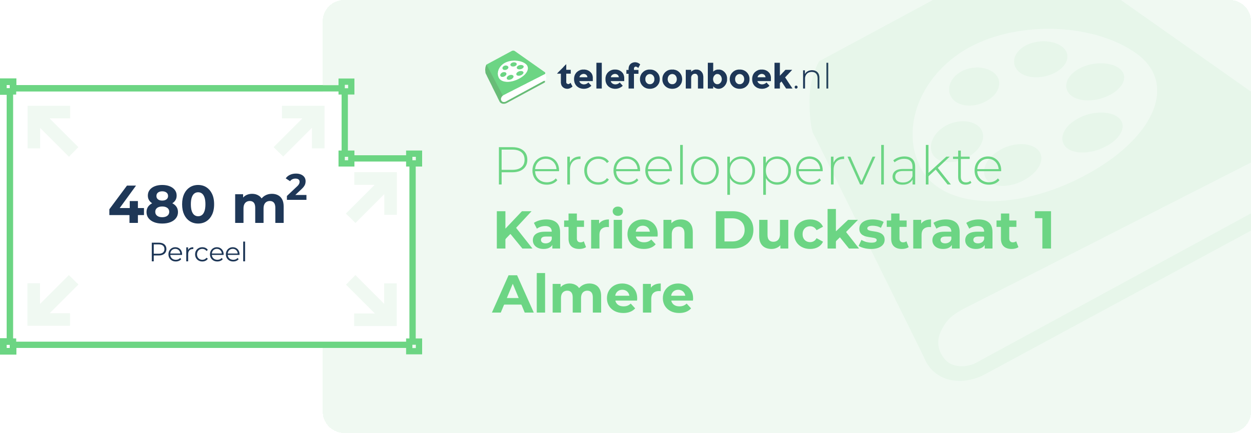 Perceeloppervlakte Katrien Duckstraat 1 Almere