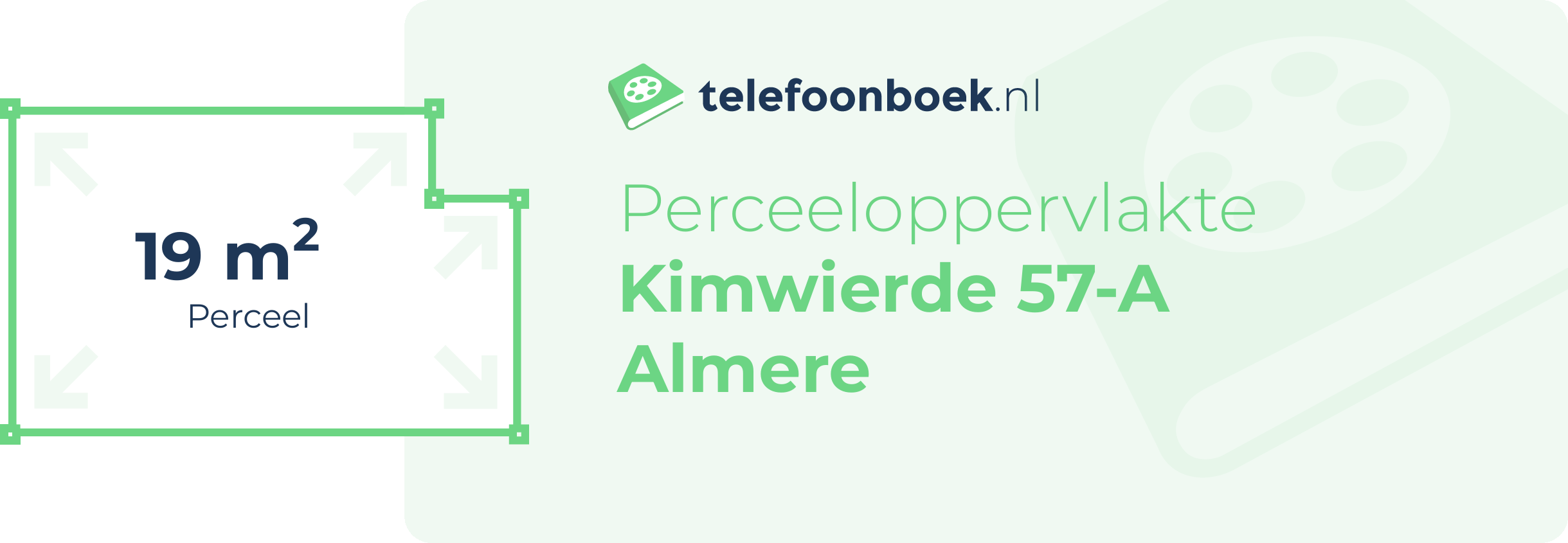 Perceeloppervlakte Kimwierde 57-A Almere