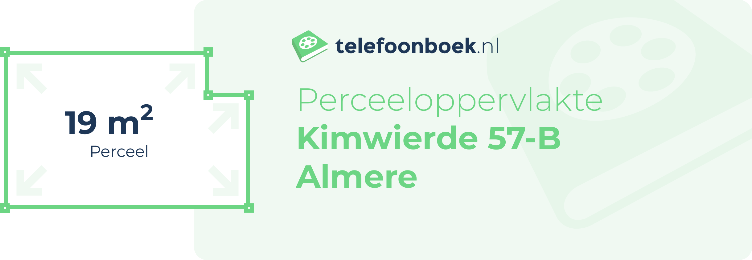 Perceeloppervlakte Kimwierde 57-B Almere