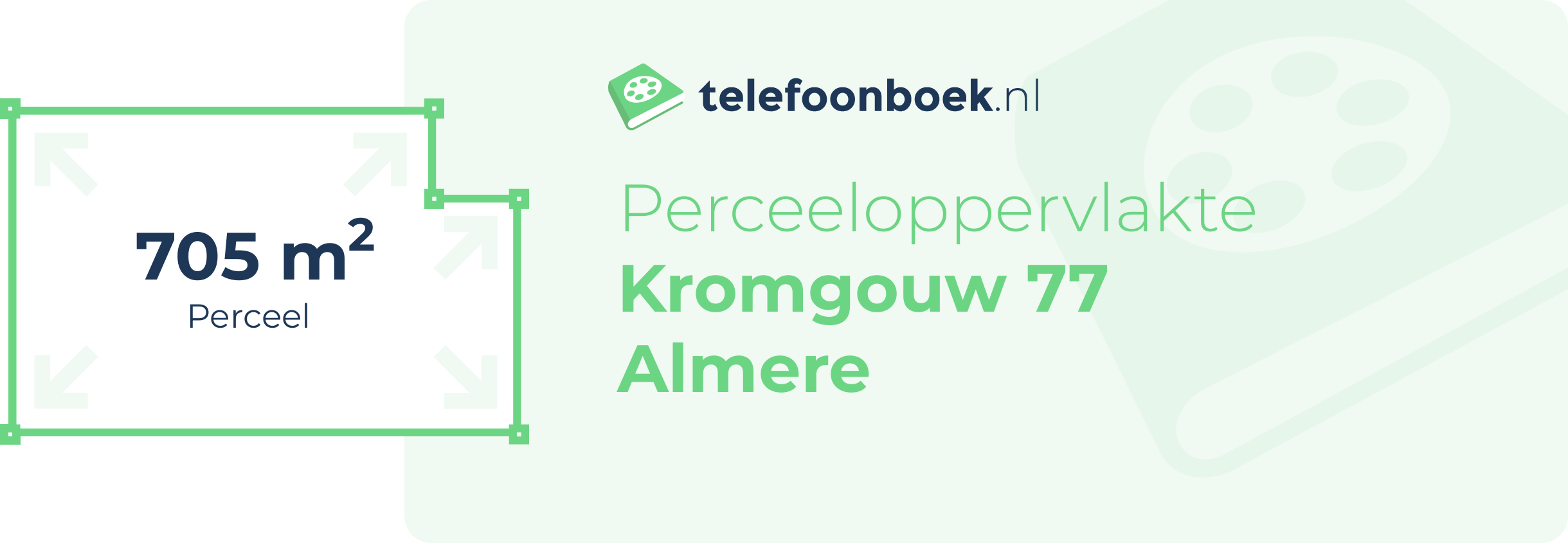 Perceeloppervlakte Kromgouw 77 Almere