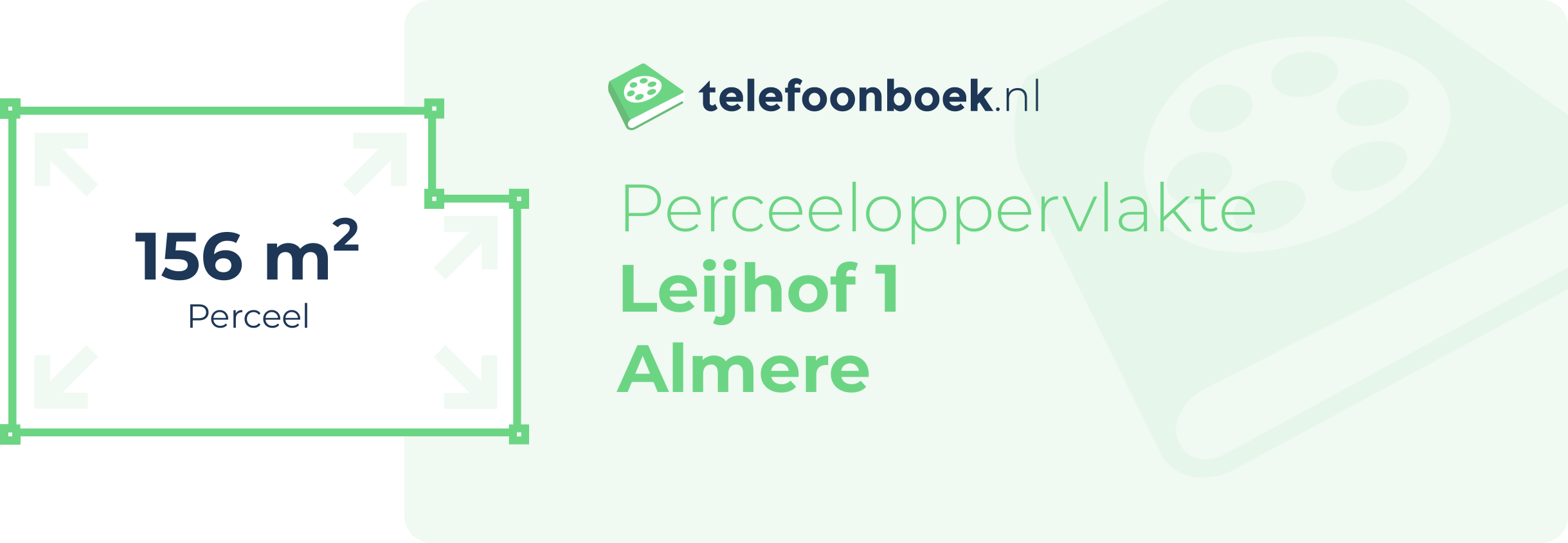 Perceeloppervlakte Leijhof 1 Almere