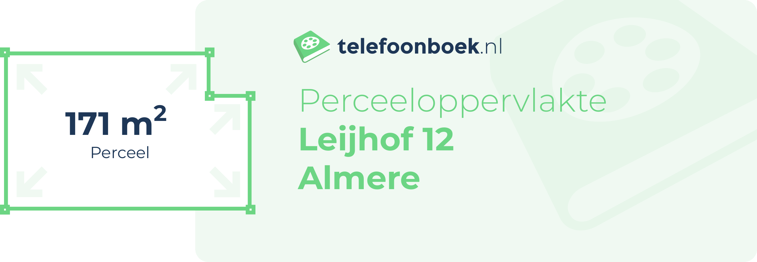 Perceeloppervlakte Leijhof 12 Almere