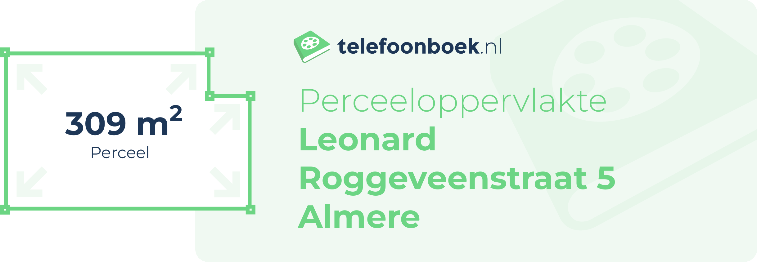 Perceeloppervlakte Leonard Roggeveenstraat 5 Almere
