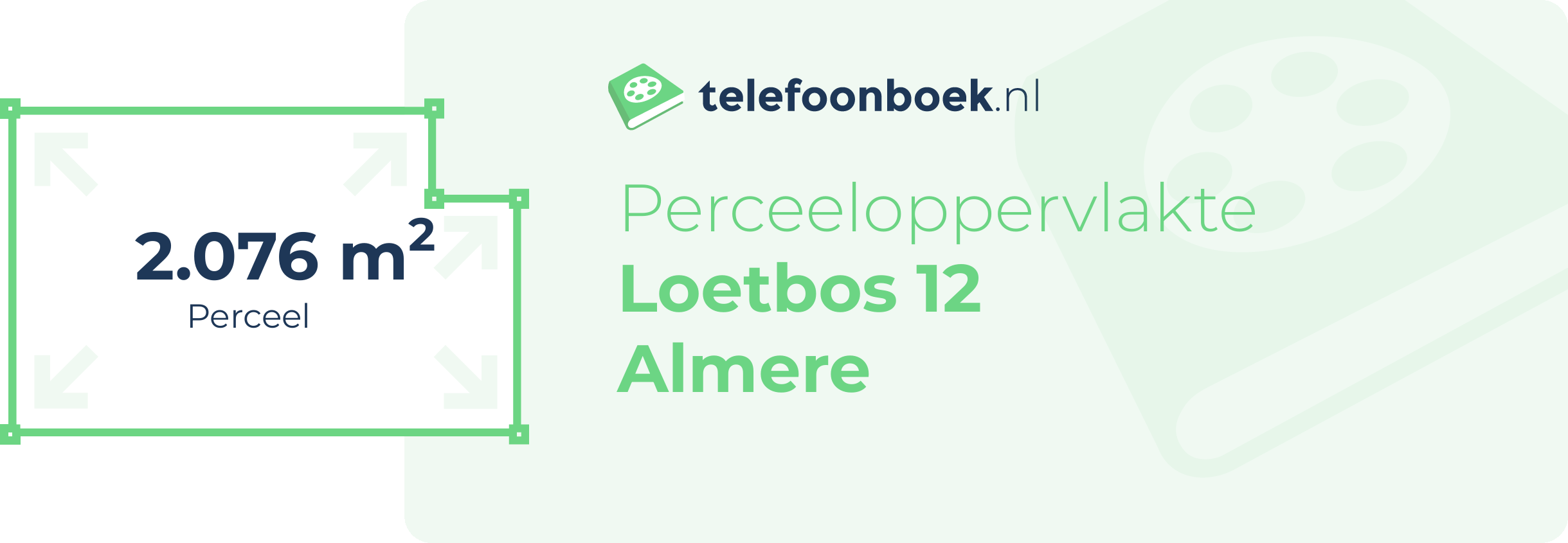 Perceeloppervlakte Loetbos 12 Almere