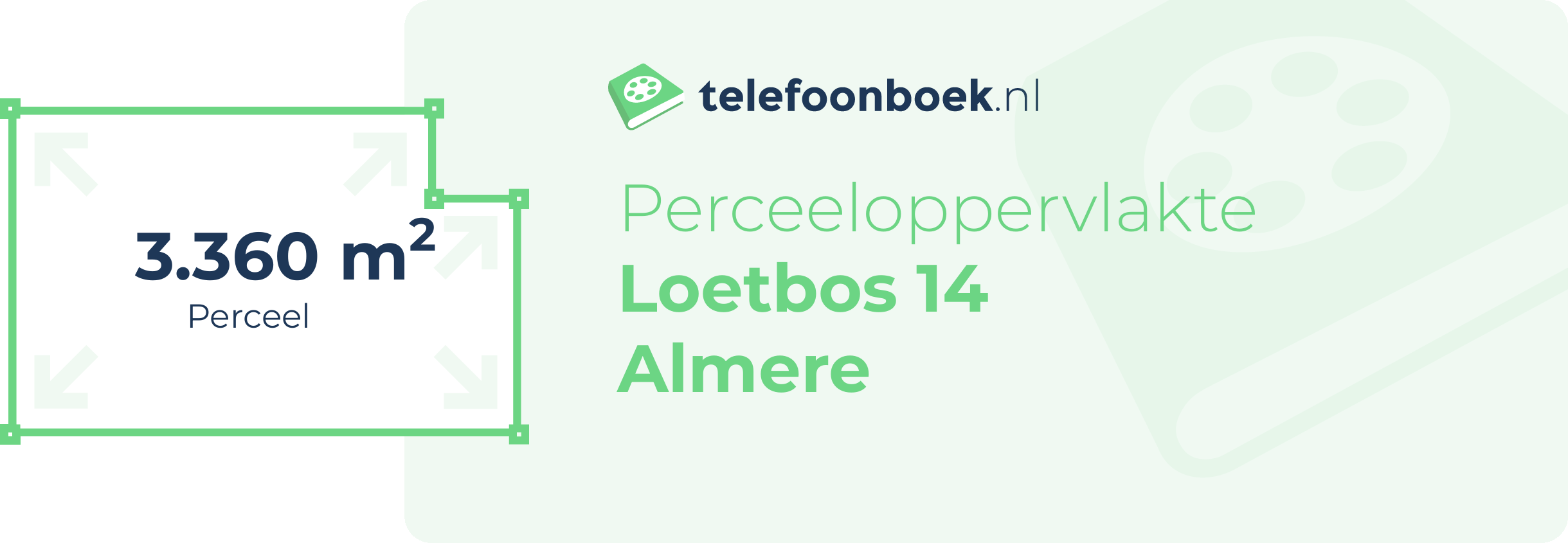 Perceeloppervlakte Loetbos 14 Almere