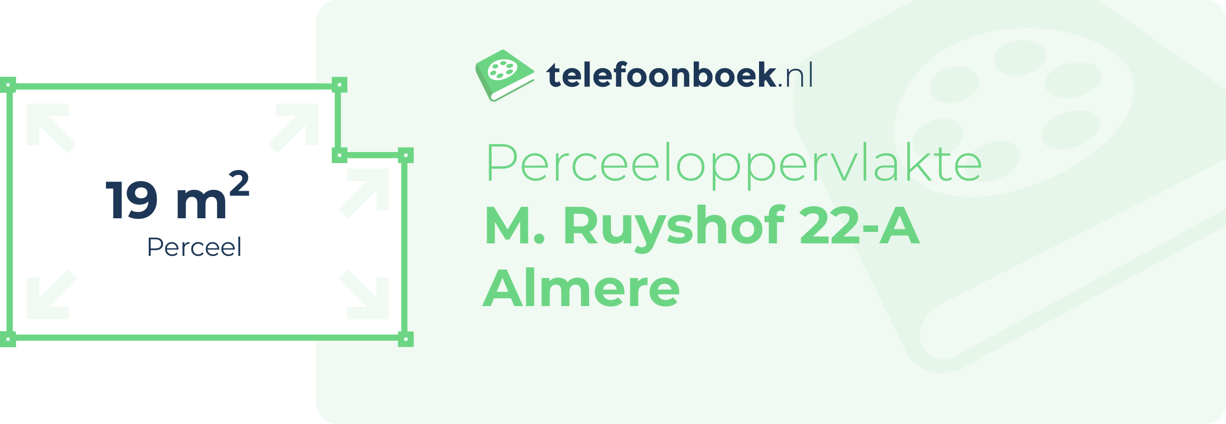 Perceeloppervlakte M. Ruyshof 22-A Almere