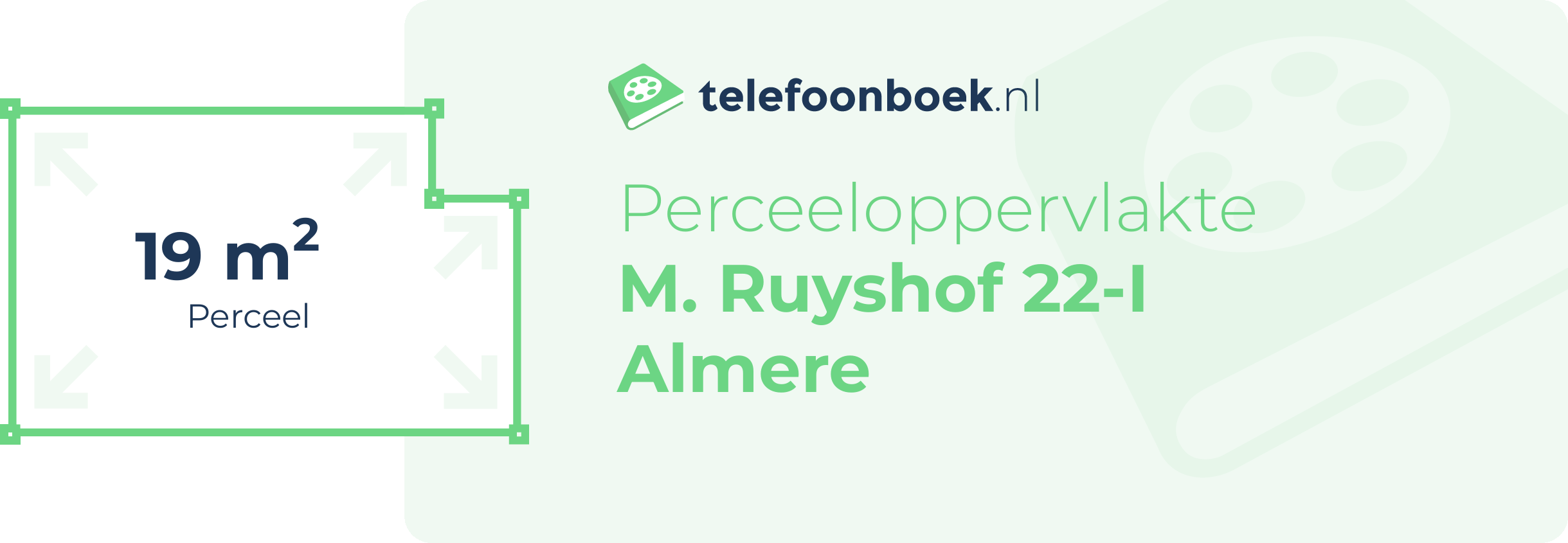 Perceeloppervlakte M. Ruyshof 22-I Almere