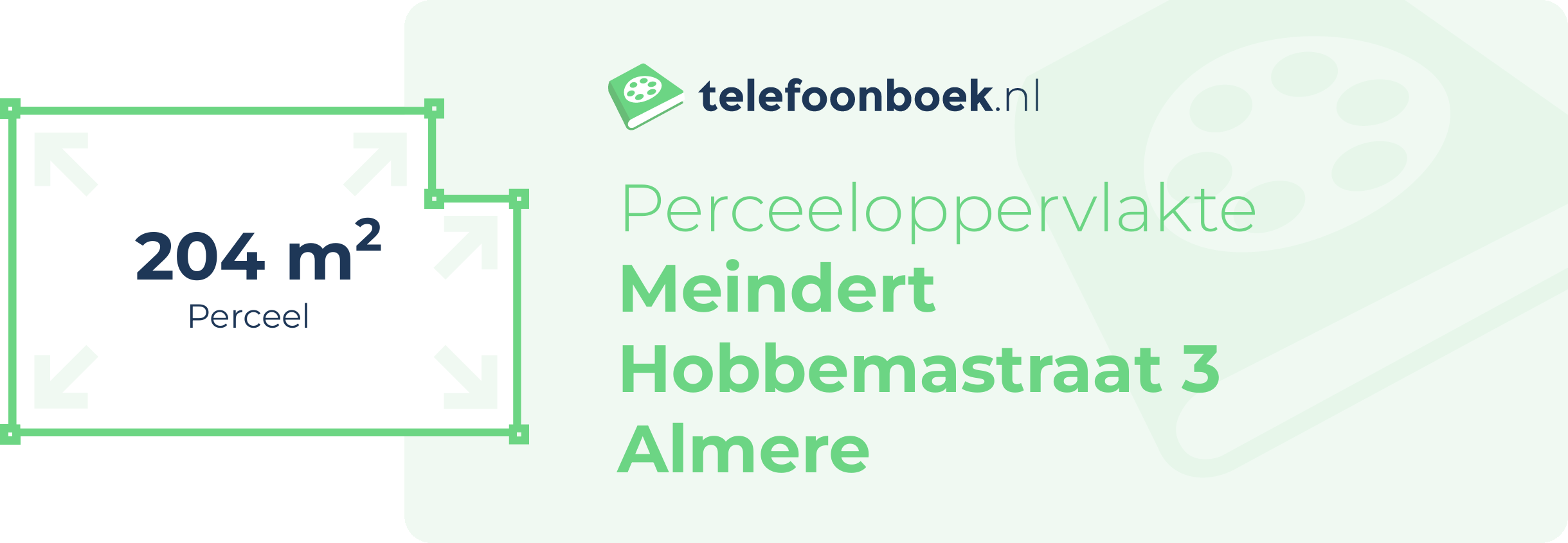 Perceeloppervlakte Meindert Hobbemastraat 3 Almere
