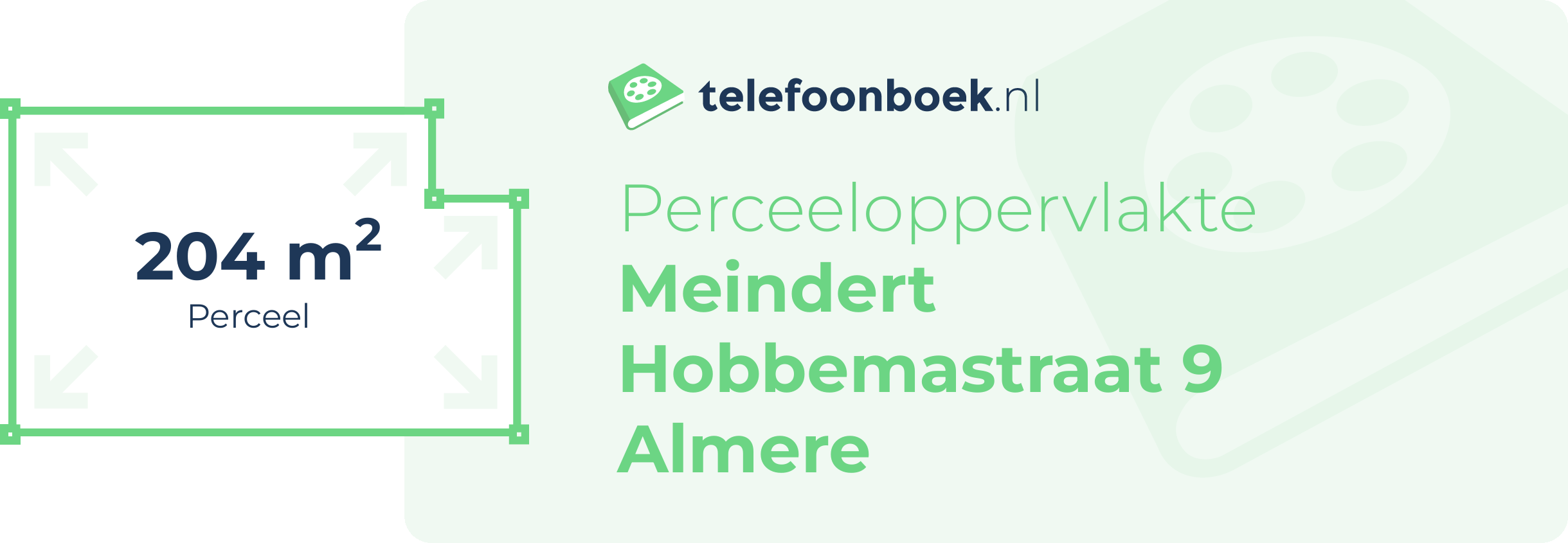 Perceeloppervlakte Meindert Hobbemastraat 9 Almere