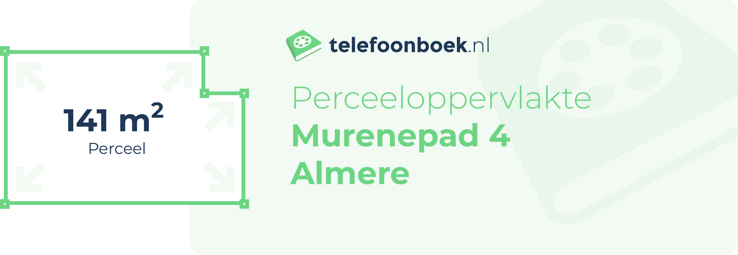 Perceeloppervlakte Murenepad 4 Almere