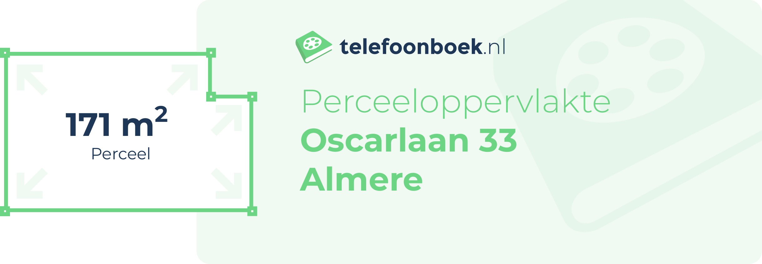 Perceeloppervlakte Oscarlaan 33 Almere