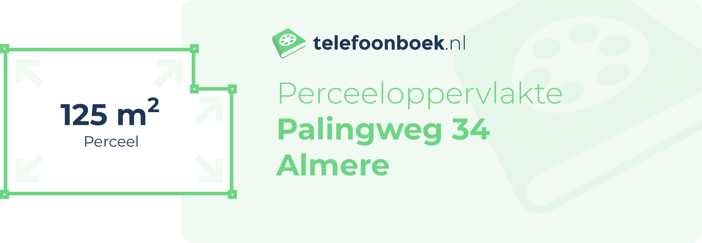 Perceeloppervlakte Palingweg 34 Almere