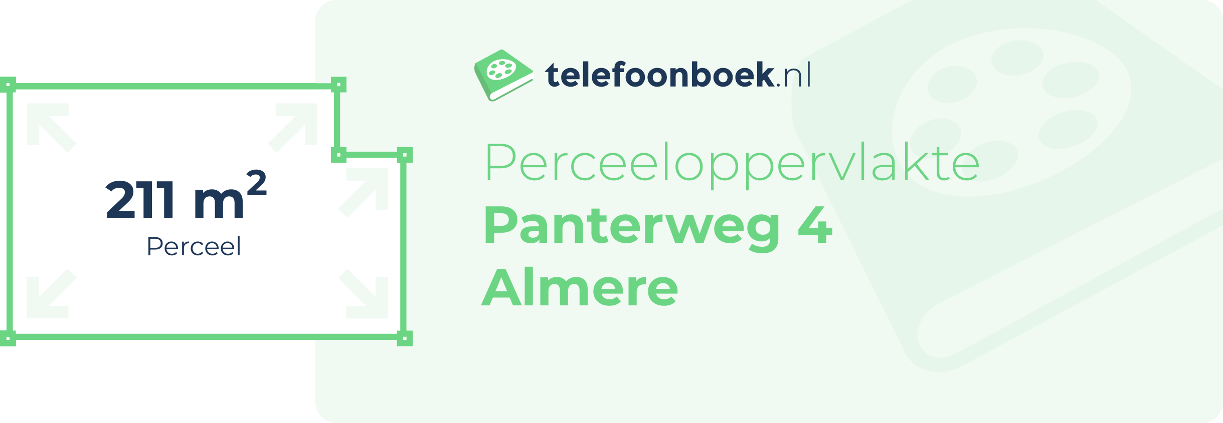 Perceeloppervlakte Panterweg 4 Almere