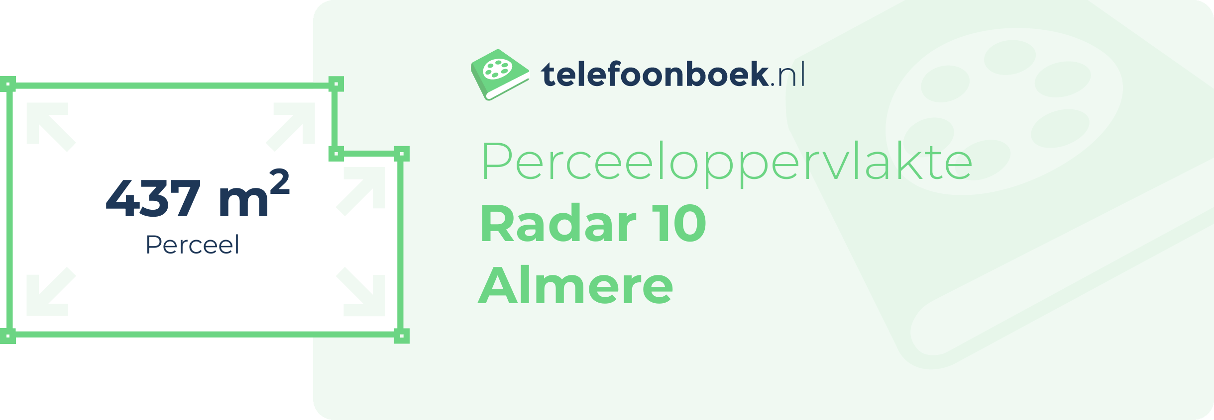 Perceeloppervlakte Radar 10 Almere