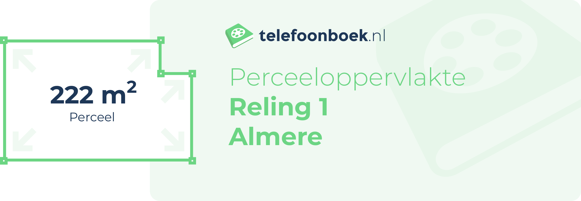 Perceeloppervlakte Reling 1 Almere