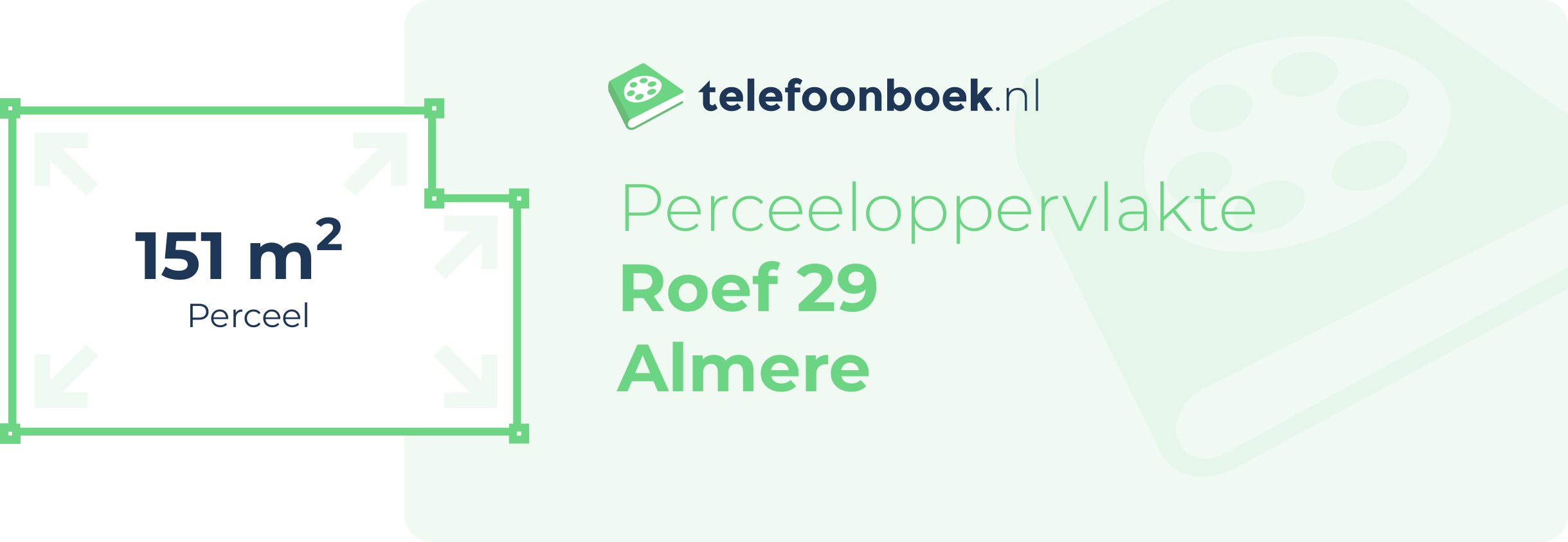 Perceeloppervlakte Roef 29 Almere