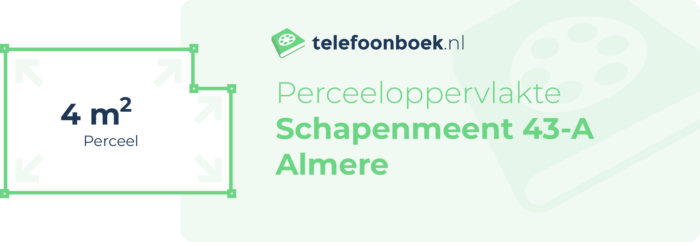 Perceeloppervlakte Schapenmeent 43-A Almere