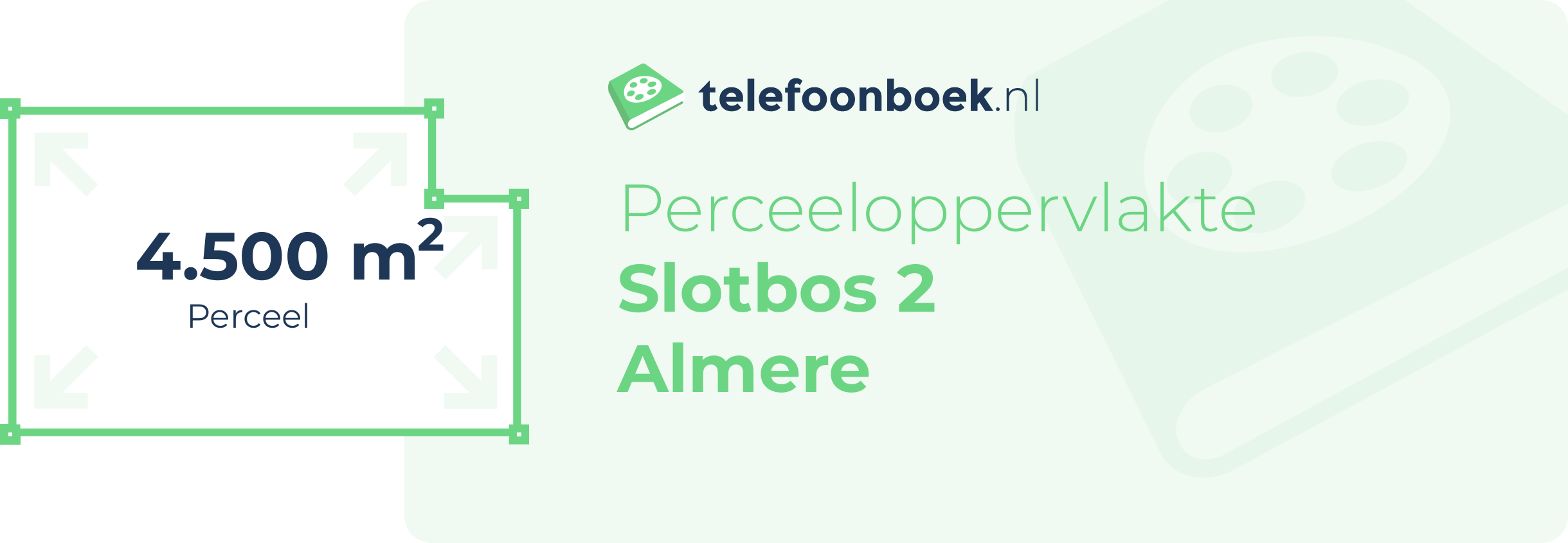 Perceeloppervlakte Slotbos 2 Almere